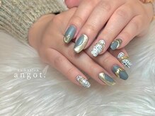 アンガット(angot.)/個性派ツイードリングネイル