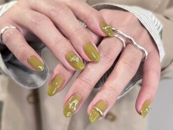 アイネイルズ 梅田店(I nails)/ピスタチオニュアンス¥9700