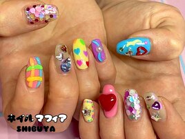 カラフル/個性派/ポップネイル