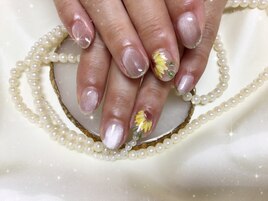ひまわりネイル