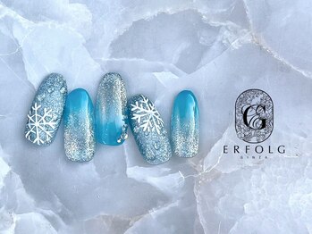 エアフォルク 銀座(ERFOLG)/雪の結晶ネイルVer.2024