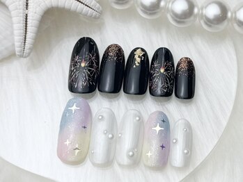 フローレスネイル 新宿店(FlawlessNail)の写真/豊富なデザインサンプルをご用意♪最旬トレンド≪オフ込☆定額アートコース￥7000/￥7500/￥7800