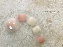 マリーネイルズ 大阪梅田店(MARIE NAILS)/フット6000 0724b くすみカラー
