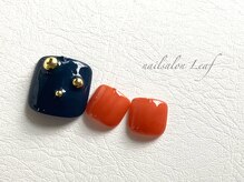 リーフ(Leaf)/シンプルニュアンスフットネイル