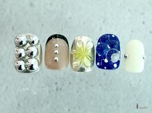 アイネイルズ 横浜WEST店(I-nails)/個性派海外ドットミラー¥11500