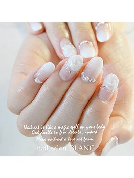 ネイルサロンブラン(nail salon BLANC)/華やかなブライダルネイル