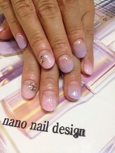 ナノネイルデザイン(nanonail design)/スカルプチュアショートネイル