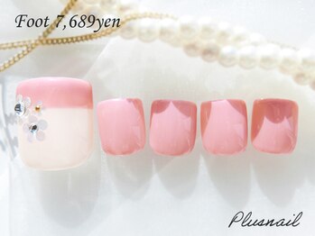 プラスネイル 銀座中央通り店(PLUS NAIL)/【1530】定額7,689円お花