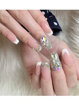 ネイルゼロワン 神戸(NAIL01)/海外ギャルスクエアフレンチ