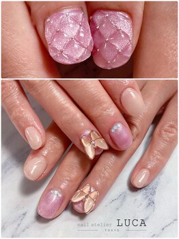 ネイルアトリエルカ(nail atelier LUCA)/W-580 マグネットキルティング