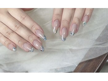 キラキラオーロラガラスフレンチ