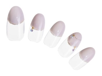 プラスネイル 銀座中央通り店(PLUS NAIL)/【368】丸フレンチ￥6,589