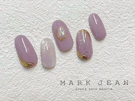 135. パープル　オーロラ ネイル