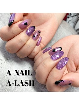 エーネイル エーラッシュ(A-NAIL A-LASH)/定額ネイル【倉敷】