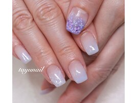 パラジェル紫陽花ネイル＊