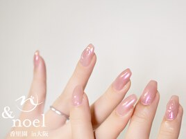 オーロラピンクネイル