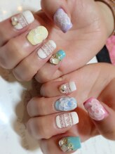 プチブラン(Petit Blanc)/お客様ネイル画像