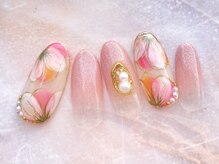 ネイル サロン ターラ 吉祥寺(nail salon Tara)/フラワーネイル×グラデーション