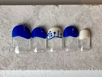 カラ ネイル 中津店(calla nail)/北欧っぽフレンチ