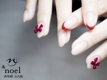 ノエル(Noel)/赤フレンチ×リボンパーツ