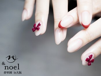 ノエル(Noel)/赤フレンチ×リボンパーツ
