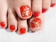 シーグラス(SeaGlass)/選べる親指アート＋ワンカラー