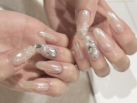 艶々サテンネイル.。