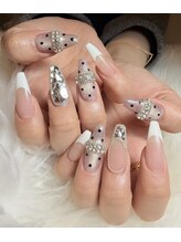 ネイルゼロワン 神戸(NAIL01)/春ワンホンキラキラネイル