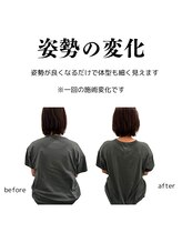 整体院チルアンドママ(CHILL&mama)/姿勢の変化