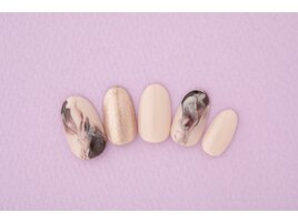 チョコマーブルネイル