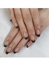 ネイルサロン ドレス(Nail Salon Dress)/【北井】ブラウンフレンチ*