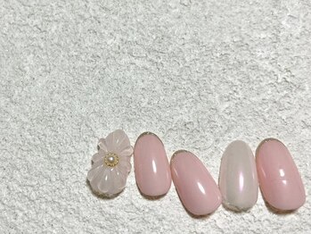 モグネイル(Mogunail)/5.6月定額B ぷっくりフラワー