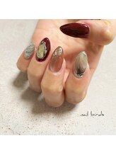 ネイルバーズ(nail birds)/ボルドーニュアンスネイル