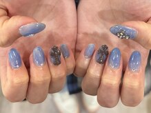 アングゥ ウル(ungu ul)/ブルー/十字架パーツ