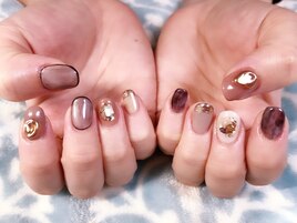 大人バレンタイン風ネイル