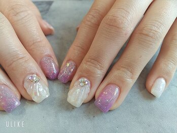 朱花 プルバイシュカ(fle by 朱花)/シェルネイル