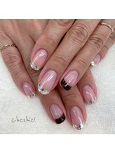 ネイルサロン チュシャ(cheshie)/キラキラホログラムフレンチ