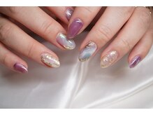 ネイルサロン マリング(Nail Salon Maring)/☆ミラー花とニュアンスアート☆