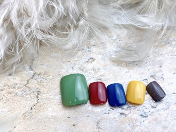 ネイルサロン&スクール ジーナ(GINA)/くすみ系カラフルネイル