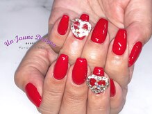 アン ジョーヌドラゴ/【自爪ネイル】赤ネイル