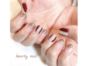 ハーティーネイル hearty nail 溝の口店/定額デザイン￥12000