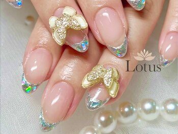 ロータス ネイルアンドアイラッシュ(Lotus)/ガラスフレンチ★
