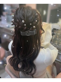 セブンティーン(Seventeen)/ロープ編みハーフアップ