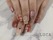 ネイルアトリエルカ(nail atelier LUCA)/R-45 ワンホン クリスマスネイル
