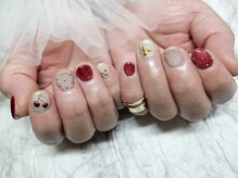 シュガーネイル(sugar nail)/さくらんぼネイル