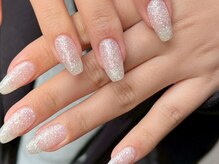 アンドネイル(+ and Nail)/ワンカラー/ラメ/ホワイト