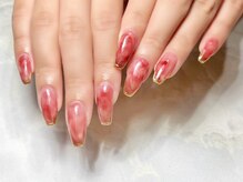 プティ アイビューティ 北浜店(peTiT eyebeauty)/ニュアンスネイル　ピンクネイル