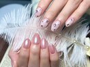 持ち込みオーロラビジューネイル