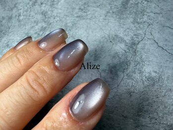 アリゼ(Alize)の写真/シンプルなのに被らない。理想のニュアンスネイルに出会える♪おしゃれママからも好評◎見惚れる指先に！