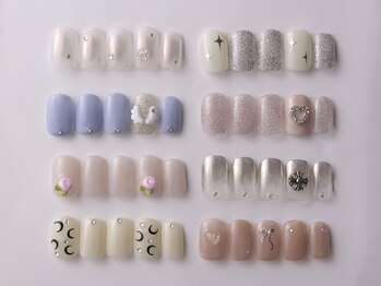 アイネイルズ 恵比寿店(I nails)の写真/控えめだけどおしゃれに！シンプル韓国コレクション☆シンプル韓国collection7500円[恵比寿]